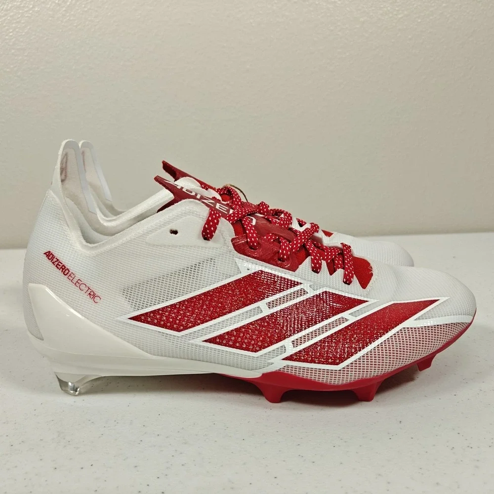 Adidas Adizero Electric Football Cleats Men's 7.5 White Red IE6288 New